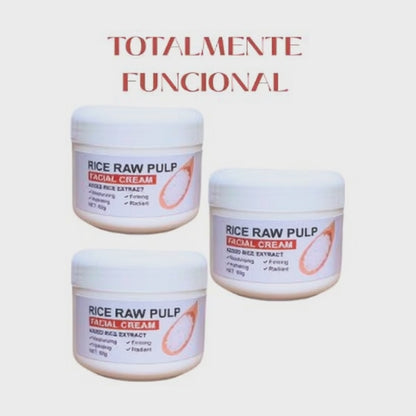 (3x) Crema restauradora de arroz
